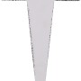 Weißer Kräuterstecker Basilikum aus Metall, 15 cm hoch, zur Kennzeichnung von Kräutertöpfen.