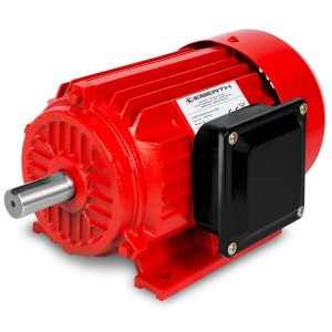 Roter EBERTH Elektromotor 400V, 2,2kW, 2840 U/min, für Drehstromanwendungen.