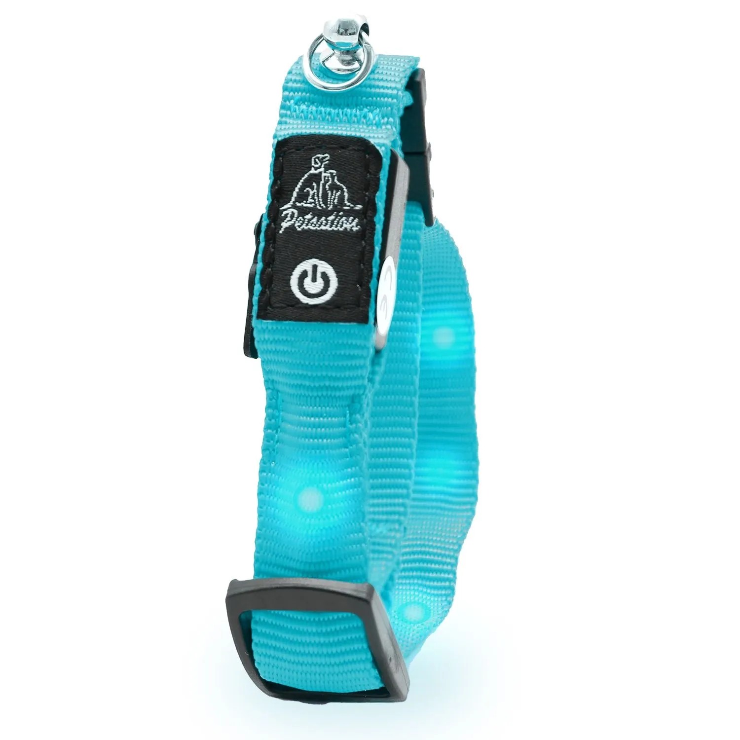 PETSATION Leuchtendes Katzenhalsband Blau