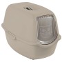 Rotho Katzentoilette Eco Bailey in Cappuccino mit Haube und Schwingtür.