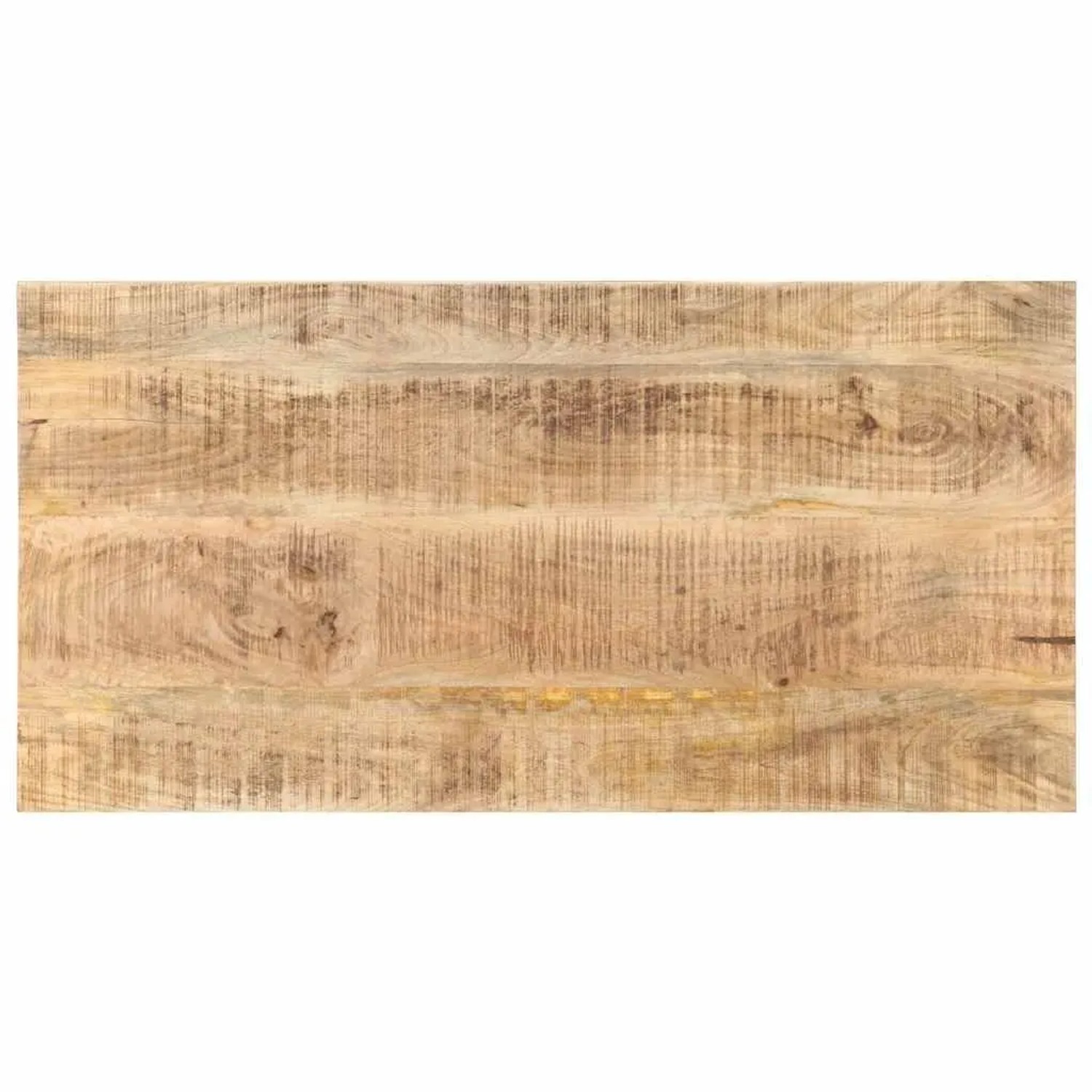 vidaXL Tischplatte Massivholz Mango 25-27 mm 100x60 cm 286024