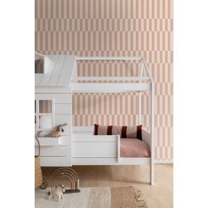 ESTAhome Tapete Streifen Altrosa 50 x 900 cm