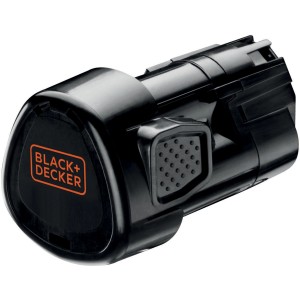 Black+Decker 10,8V Ersatz-Akku BL1510 für Elektrowerkzeuge, schwarz.