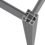 ZacAlu Aluminium-Zaunpfosten, silbergrau, mit Schwalbenschwanznut für flexible Zaunbau-Lösungen.