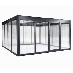 SunElements Gartenhaus SunGarden Select 4.4, anthrazit-metallic, 19,6 m².