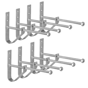 TRUTZHOLM Felgenhaken 8er Set zur Reifenaufbewahrung an der Wand.