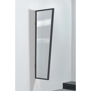 Gutta Seitenblende für Vordach B2 PC Klar Anthrazit, 175x60x45 cm, zum Schutz vor Wind und Wetter.