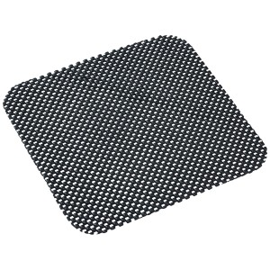 Schwarze OBI Antirutschmatte für Innenausstattung, 19x22cm.