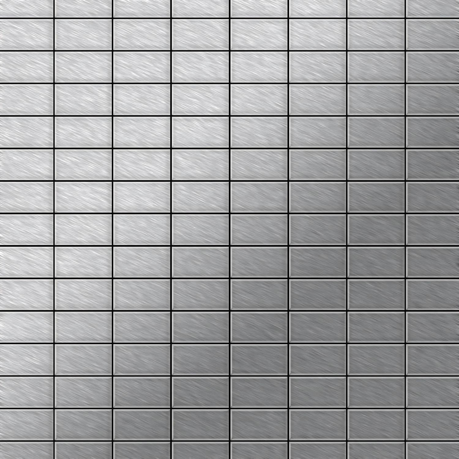 ALLOY Mosaik Fliese Massiv Metall Edelstahl Marine Gebürstet Grau Bauhaus-s günstig online kaufen