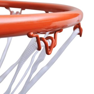 vidaXL Basketballkorb mit Netz Orange 45 cm 90498