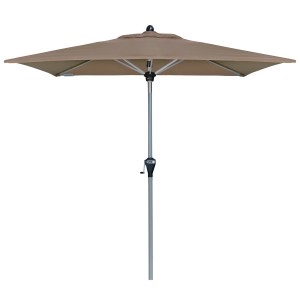 Doppler Marktschirm Active, 210x140 cm, Greige, mit Kurbelmechanik.