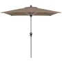 Doppler Marktschirm Active, 210x140 cm, Greige, mit Kurbelmechanik.