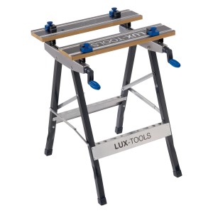 LUX Spanntisch Profi, Werkbank mit Spannbacken und Handkurbel, max. 100 kg Tragkraft.
