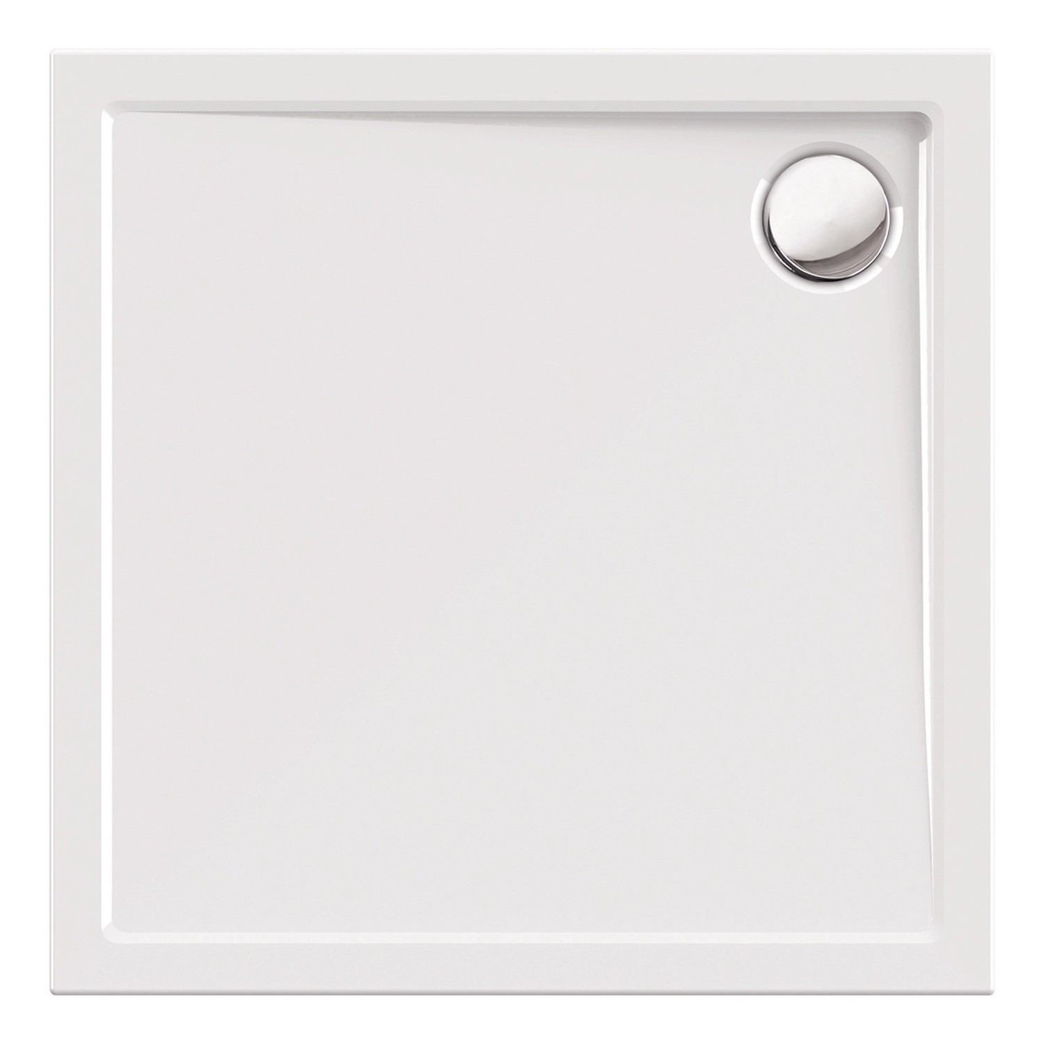 Calmwaters Quadrat-Duschwanne Modern Select 80x80x2,5 cm Acryl 01SL2983 günstig online kaufen