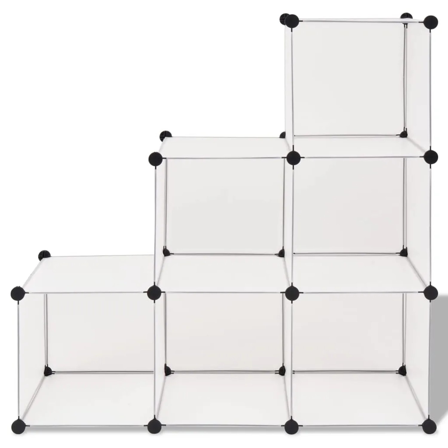 vidaXL Regalsystem Würfel-Regal mit 6 Fächern Weiß 244922_2