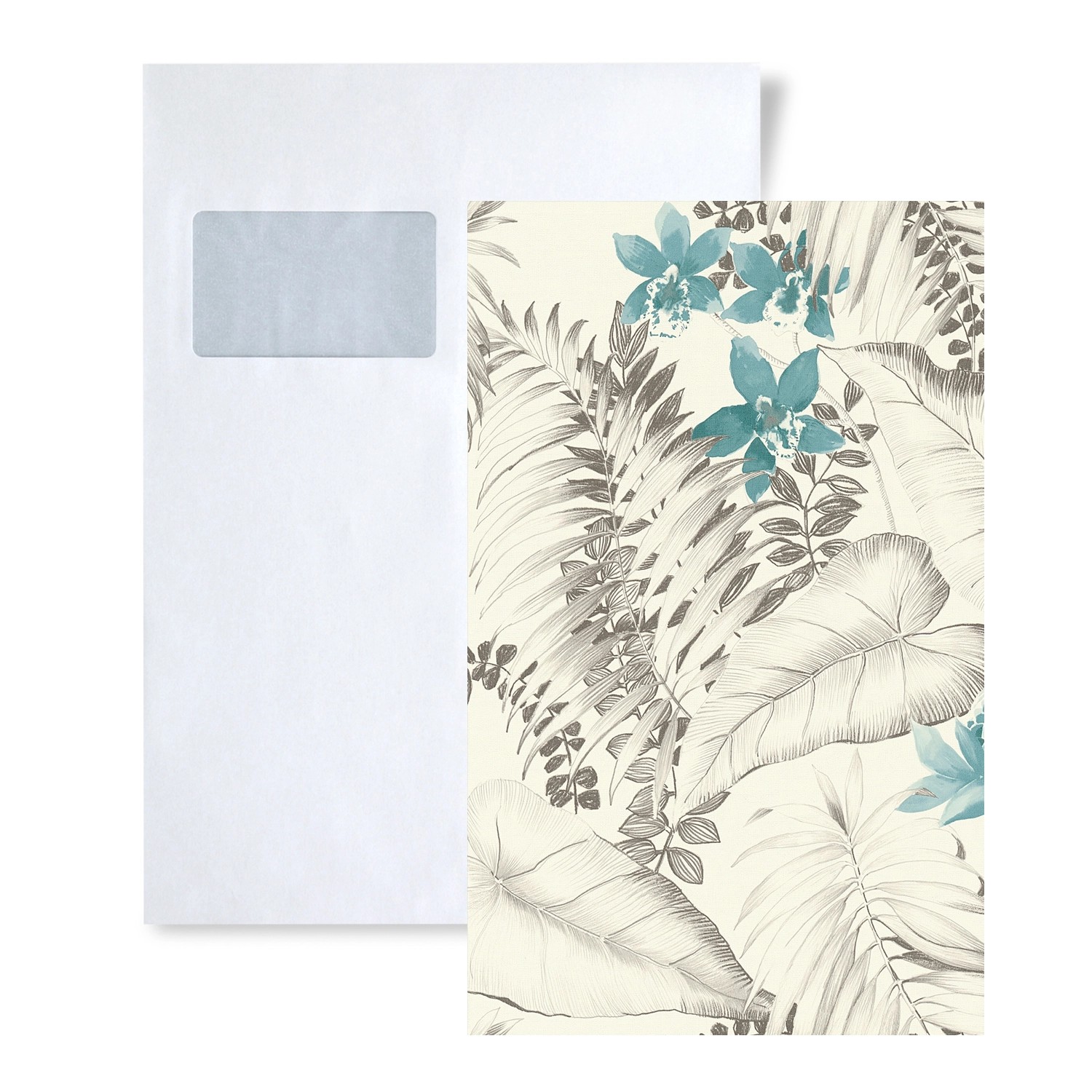 PROFHOME 1 MUSTERSTÜCK S-372792-GU DIN A4 MUSTER der Floral Tapete günstig online kaufen