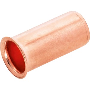 Klemmring-Stützhülse aus Messing, 12 mm Durchmesser, für Klemmfittings.