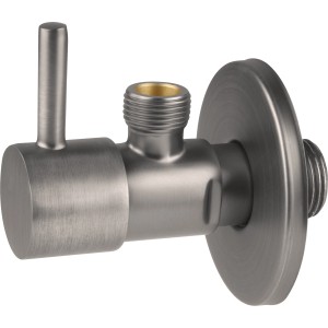 baliv Eckventil EV-3470 in Gun Metal, Hebelventil für Waschtisch.