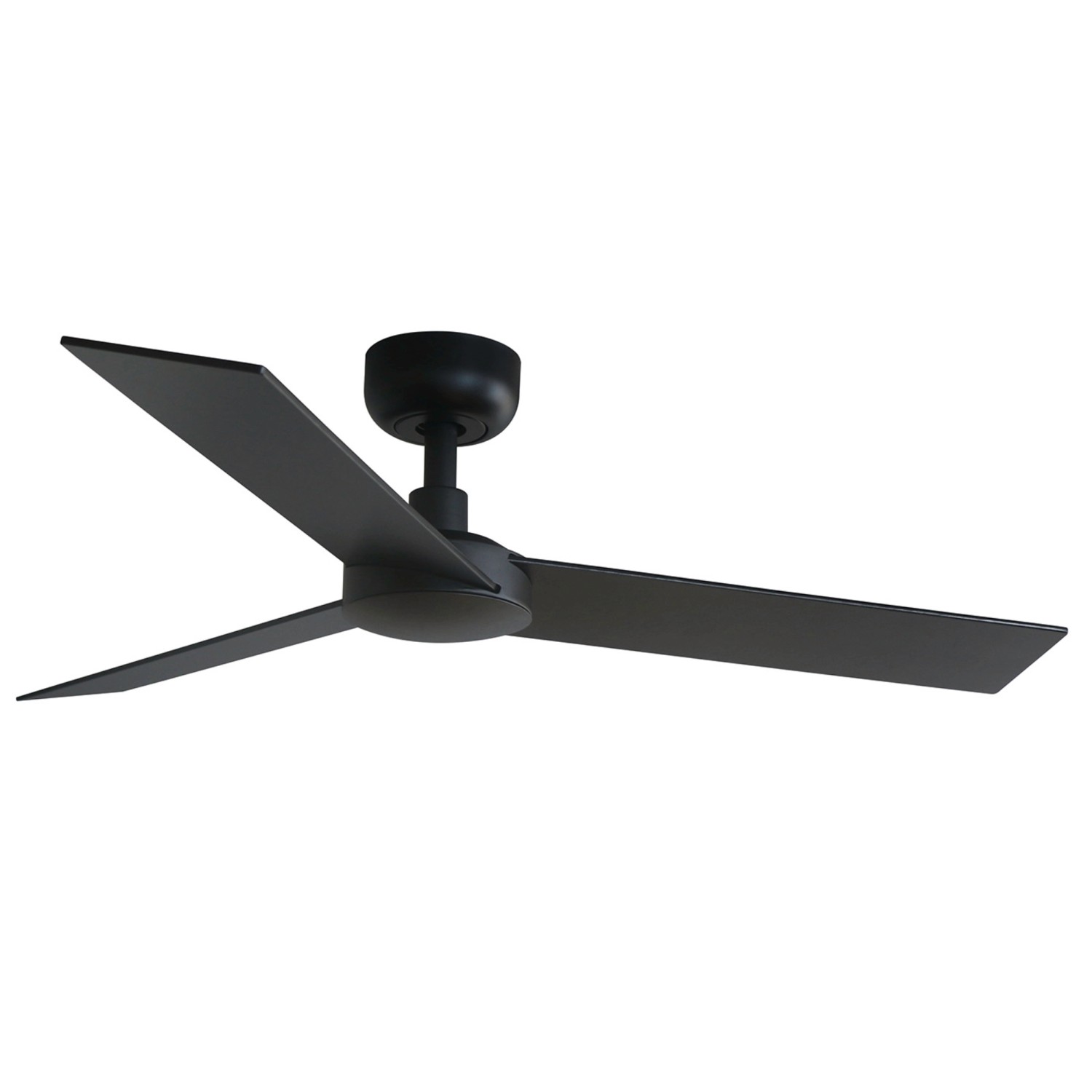 FARO Energiespar Deckenventilator mit Fernbedienung Rudder S Schwarz 106 cm günstig online kaufen