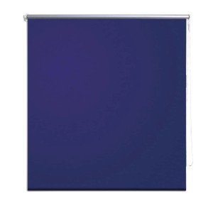 Blaues Verdunkelungsrollo, 80x230 cm, für Fenster, mit Kettenzug.