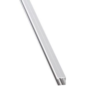 U-Profil Aluline, 200 cm, silber eloxiert, für Kunststoffbedachung.