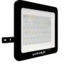 Schwarzer LUXULA LED Strahler 50W für Außen, neutralweißes Licht. Robuster Fluter für Spots.