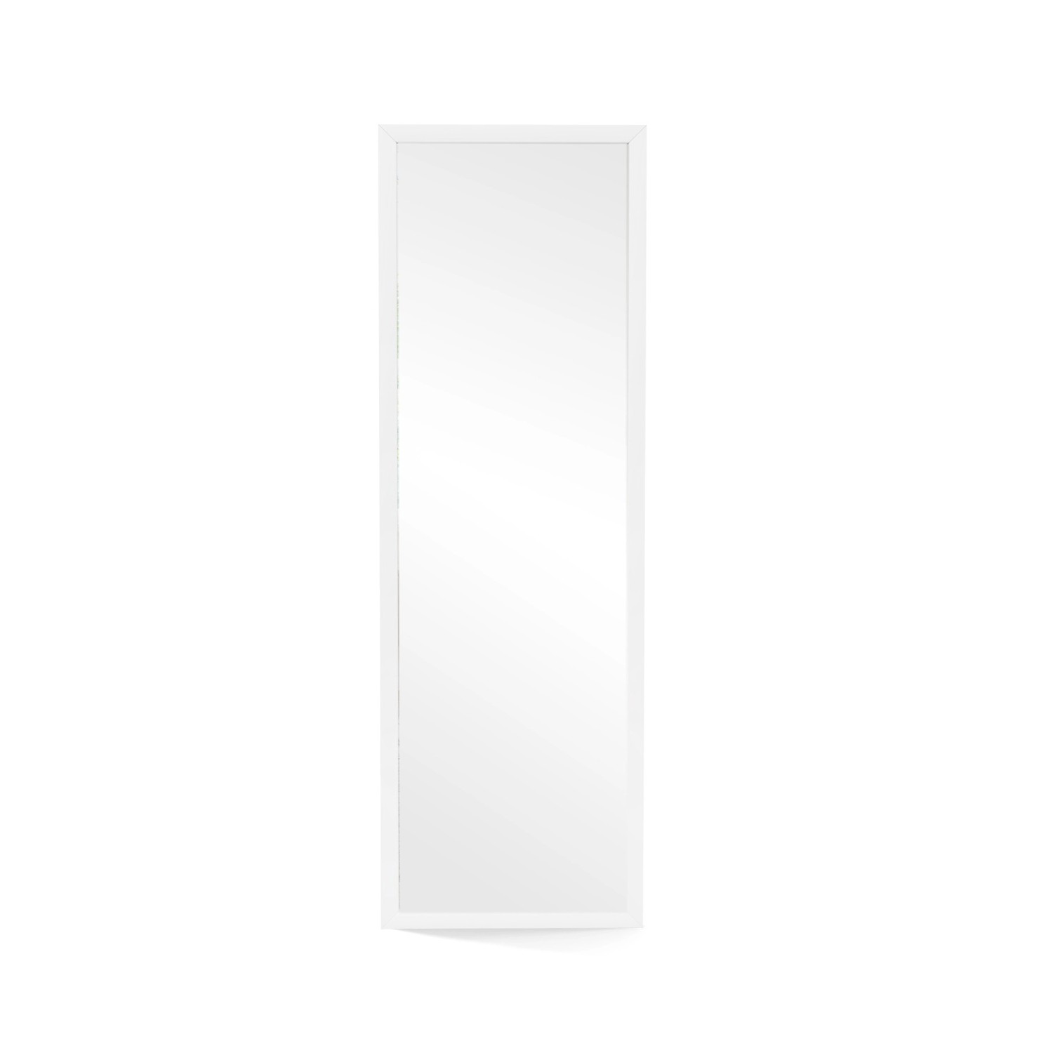 Costway Wandspiegel mit Höhenverstellbaren Hängehaken Weiß