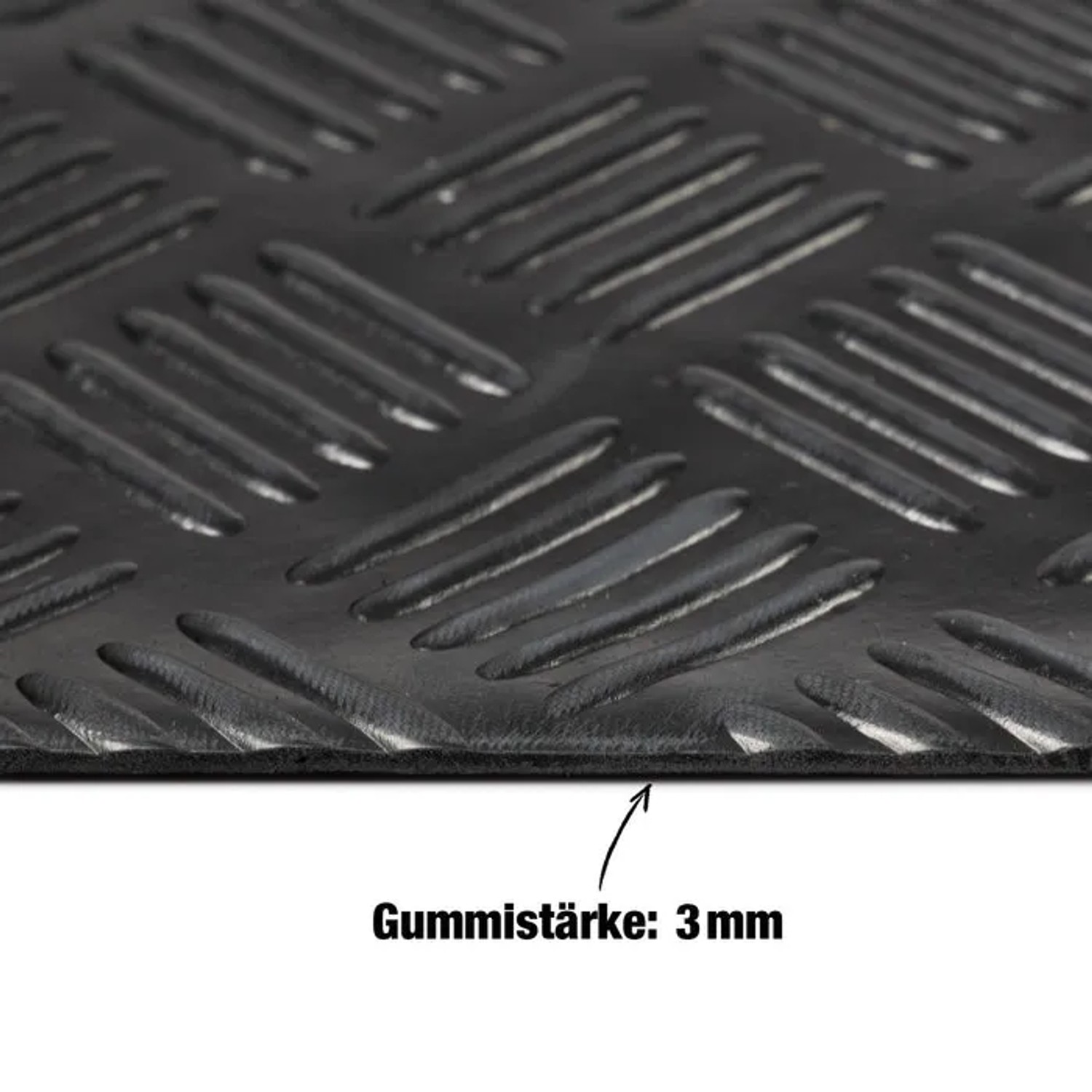 KARAT Rutschfeste Gummimatte Karo 150 x 300 cm 3 mm kaufen bei OBI
