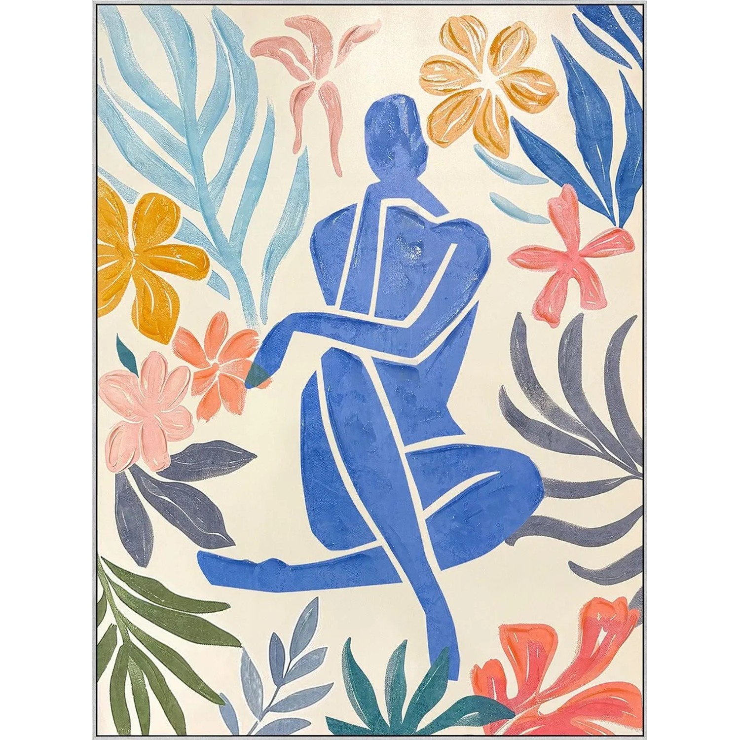 Art Universe Leinwandbild Matisse-inspiriert Blauer Akt 90 x 120 cm