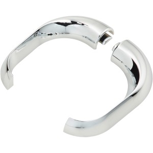 Bodenbefestigungs-Set für Visolo Seitenwand, verchromte Halterungen für Duschwand.