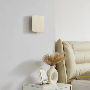 Lucande LED Wandleuchte Wandlampe Innen Elrik 10020464 Modern in Gold Messing aus Metall 1-flammig Flurleuchte