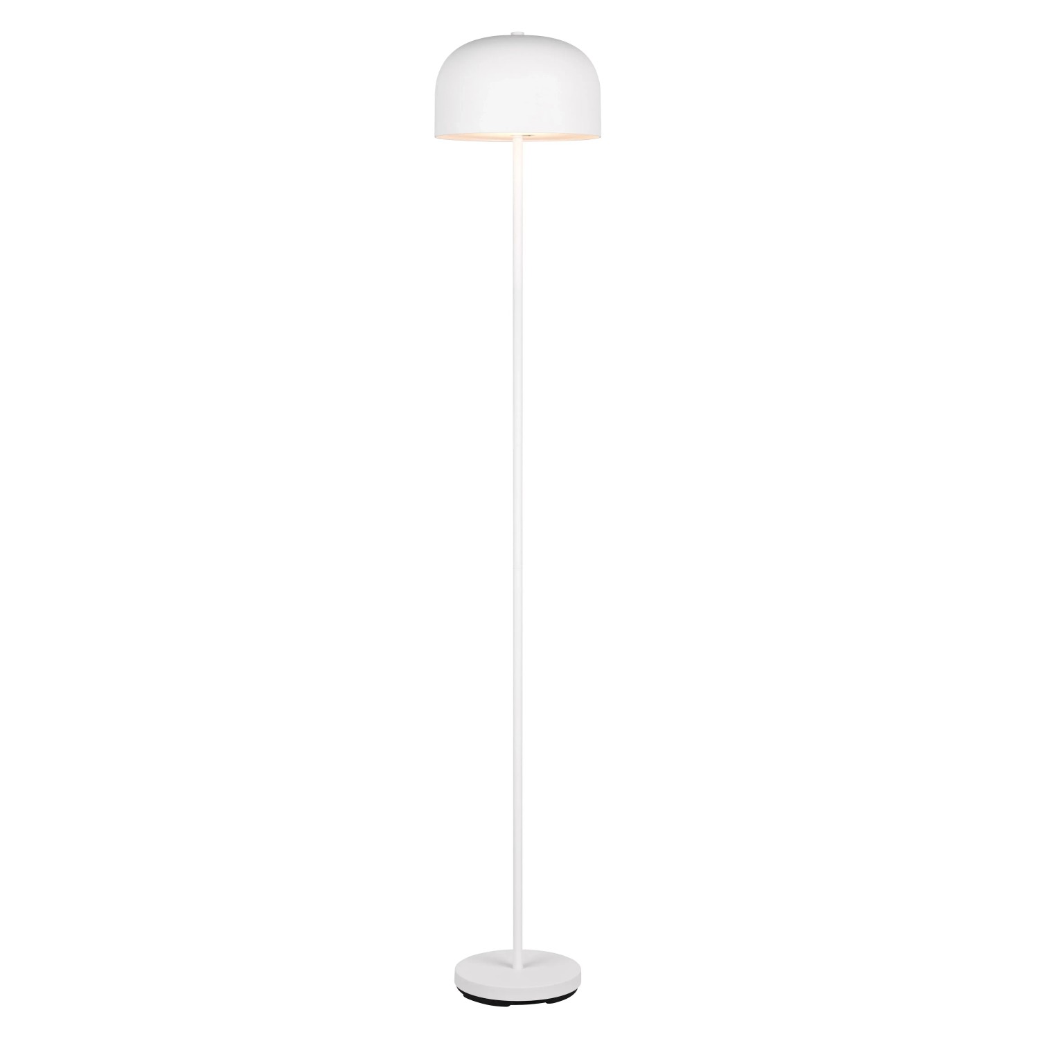 Weiße Reality LED-Stehleuchte Jeff, Ø 25cm, matt, für gemütliches Licht.