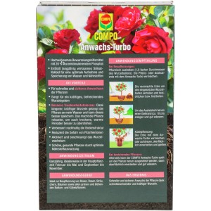 Compo Wurzel-Turbo 700g: Packung zur Förderung des Wurzelwachstums für Pflanzen.