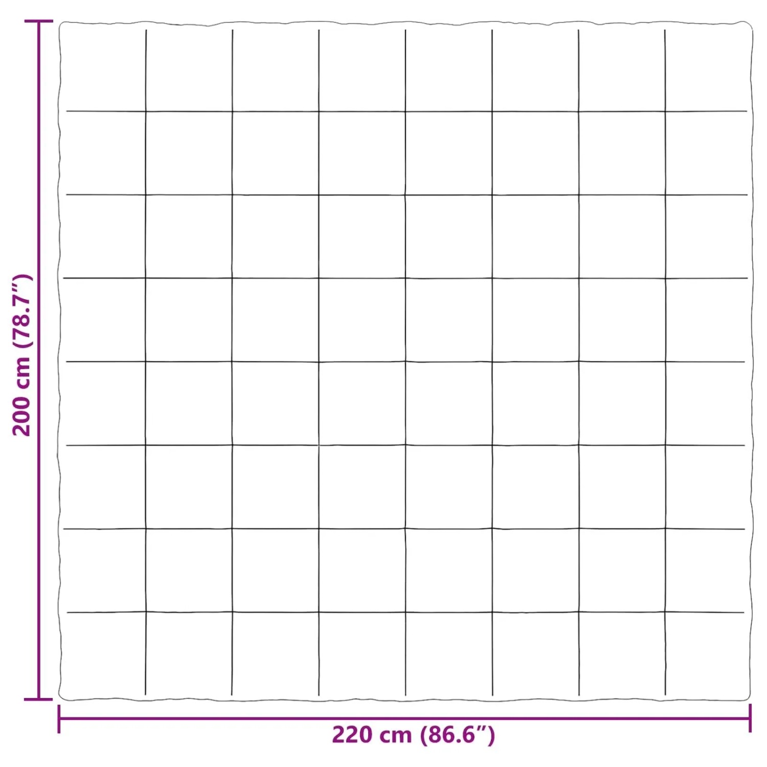 vidaXL Sommerdecke Gepolstert Anthrazit 200 x 220 cm Mikrofaser 42025913_10