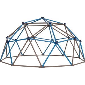 Lifetime Klettergerüst Geodome, blau-graues Metall, 274x137cm, für Spielplätze & Gärten.