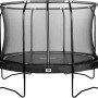 Schwarzes Salta Premium Gartentrampolin mit Sicherheitsnetz, Ø 366 cm.