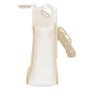 Joyz Kinderrutsche 3in1 mit Turm und Basketballkorb, weiß-beige, aus Kunststoff.