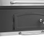 Detailansicht des Jamestown Holzkohle-Grillwagen Jaxon XL mit Kohleklappe.