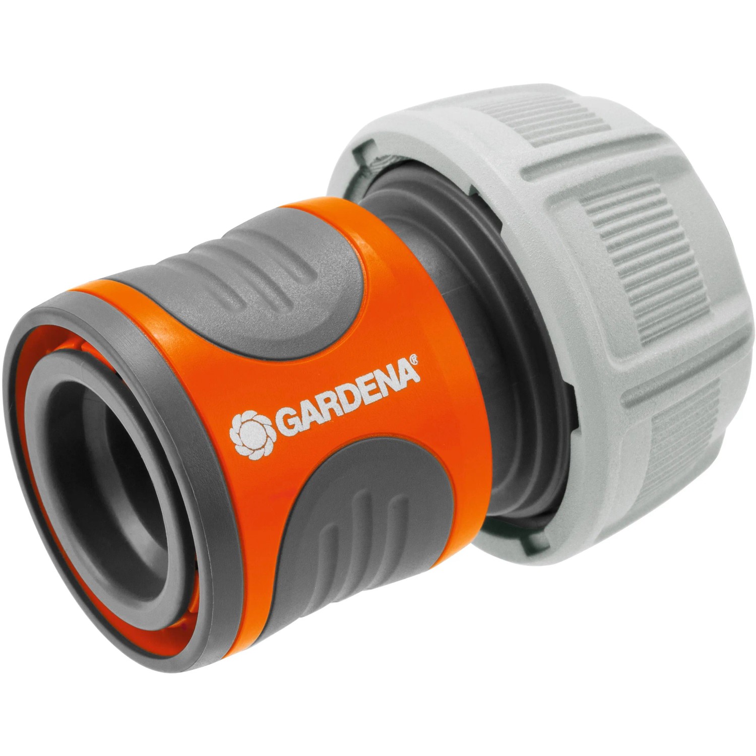 Gardena Schlauchverbinder-Satz (3/4 Zoll): Schlauchkupplung mit Power Grip für sicheren Halt.