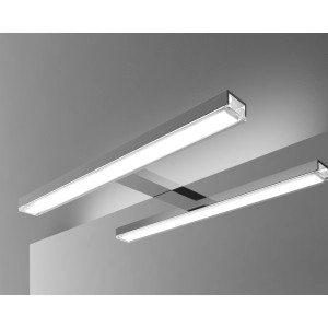 LED-Spiegelleuchte Esther S3, 28 cm, Chrom/Aluminium für Bad & Spiegelschrank.