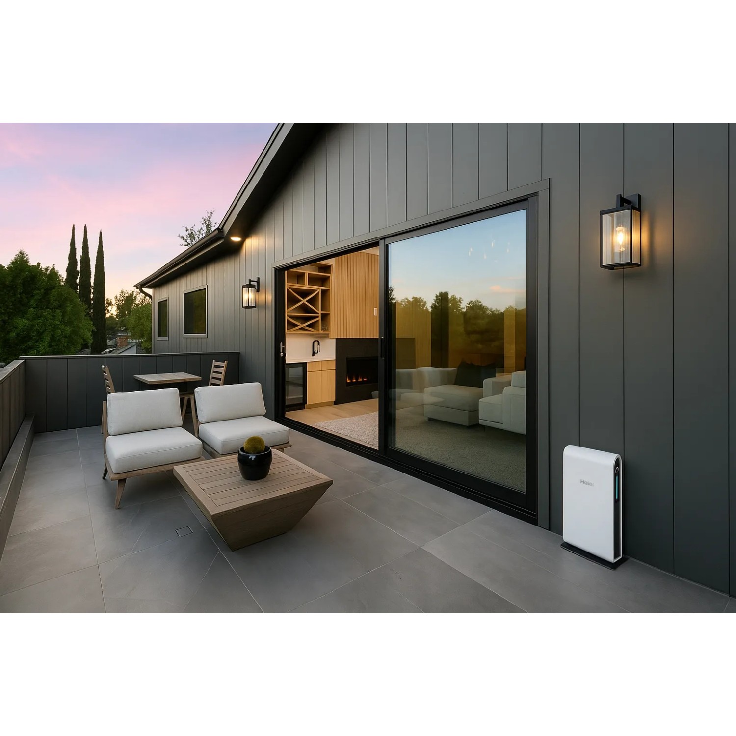 Haier Aurora HE2-1.5 Energiespeicher für Balkonkraftwerke mit 1,5 kWh Kapazität.