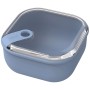 Rotho Frischhaltedose Ela 1 l in Horizontblau, quadratische Vorratsdose mit transparentem Deckel.