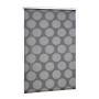 Relaxdays Duschrollo Kunststoff Aluminium Grau Wasserabweisend 100 cm x 240 cm