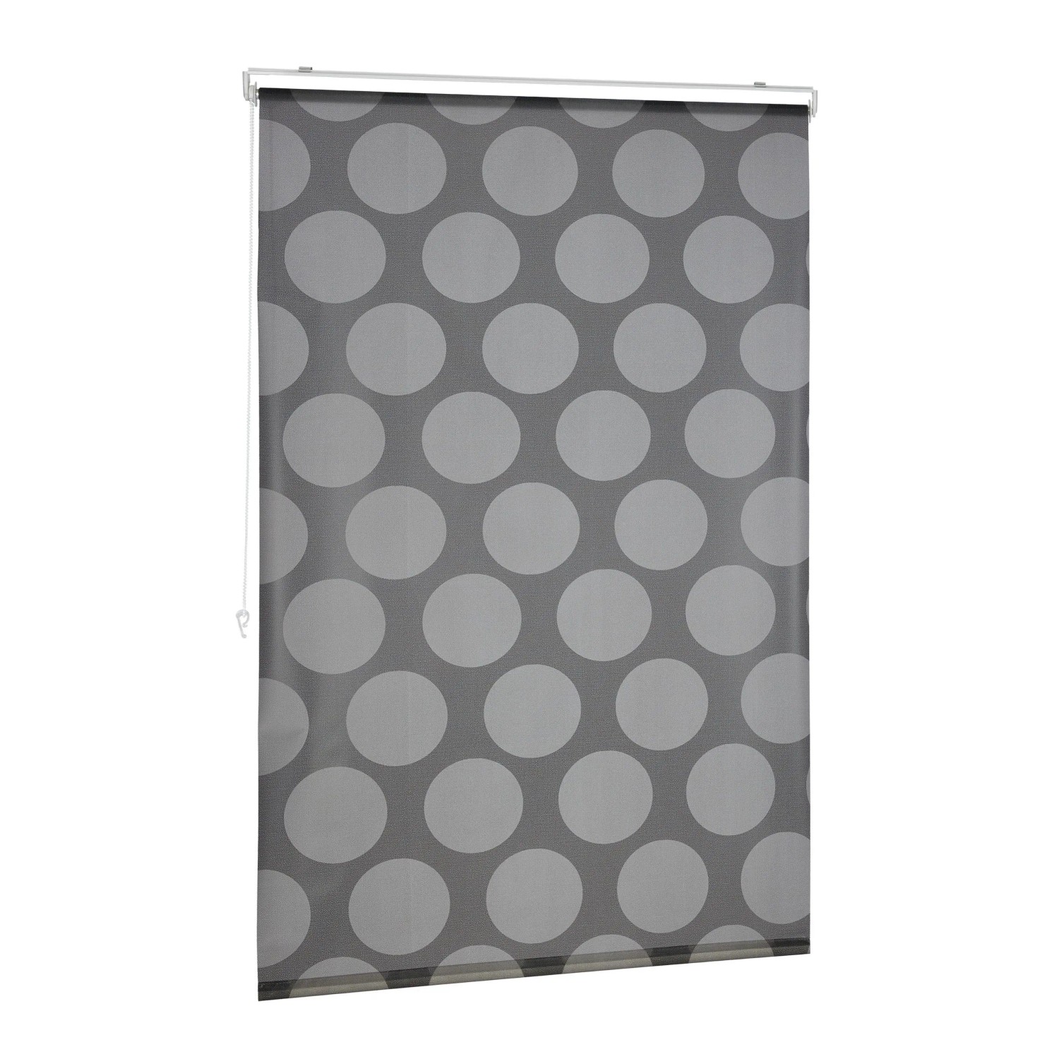 Relaxdays Duschrollo Kunststoff Aluminium Grau Wasserabweisend 100 cm x 240 cm