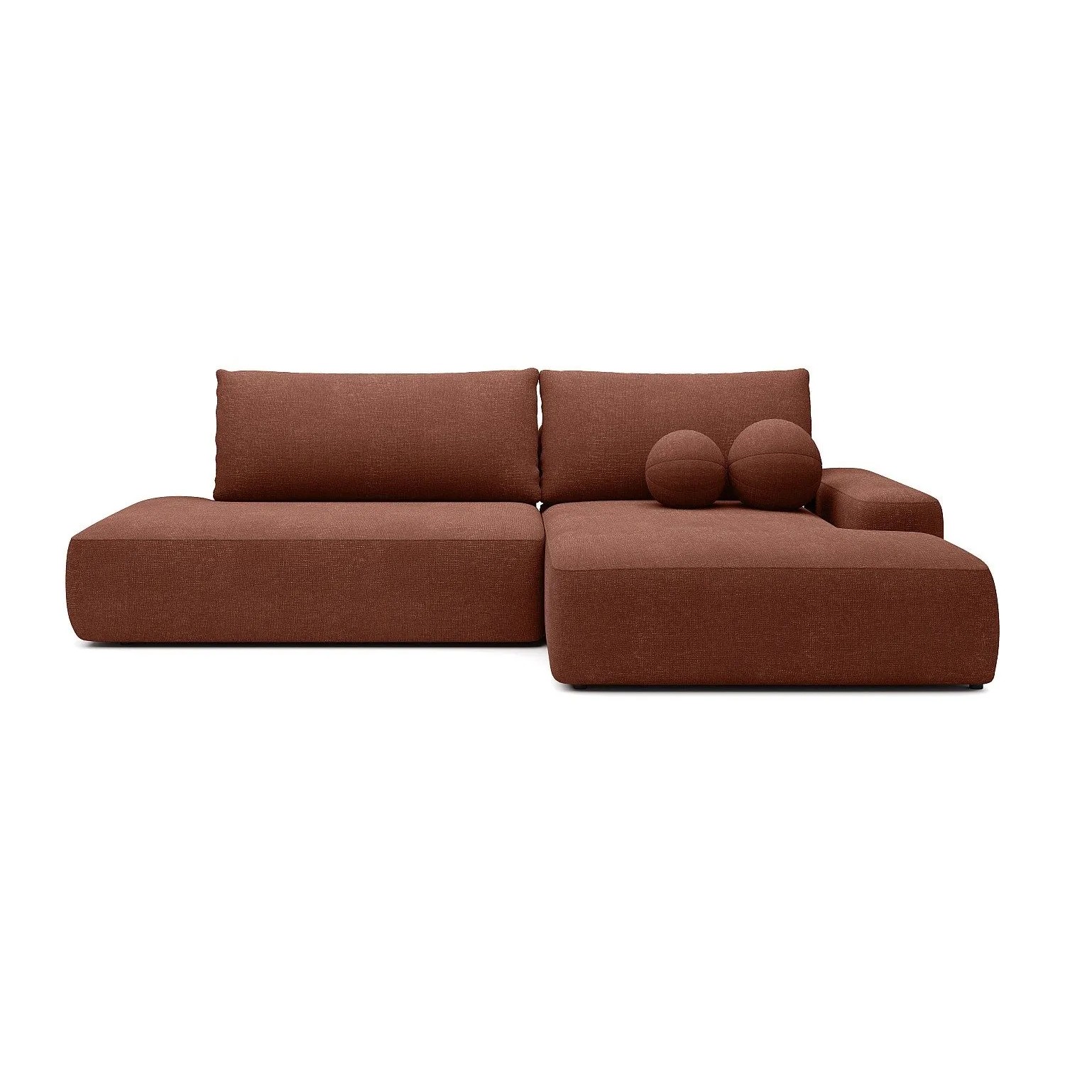 Vente-unique Schlafsofa Daviso Terracotta 276 cm