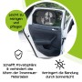 OKCars Sonnenschutz mit Skelett-Motiv an Autoscheibe, reduziert Sonneneinstrahlung im Fahrzeug.