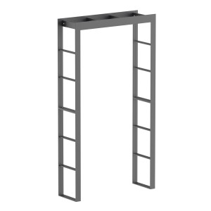 Eleo Rosenbogen Sorrento, pulverbeschichtet, anthrazit, 230x124x37 cm, für Kletterpflanzen.