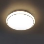 Weiße LED-Deckenleuchte Jupiter, Ø 35 cm, mit Sternenhimmel-Optik für stimmungsvolle Beleuchtung.