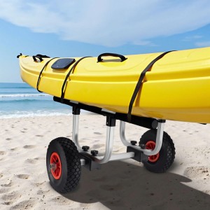 Wiltec Alu Transportwagen 90 Kg Kanuwagen Kajakwagen Surfwagen Verstellbar Sup