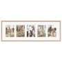 WANDStyle Galerierahmen in Eiche-Optik für 5 Fotos (13x18 cm). Holzrahmen für die Wand.